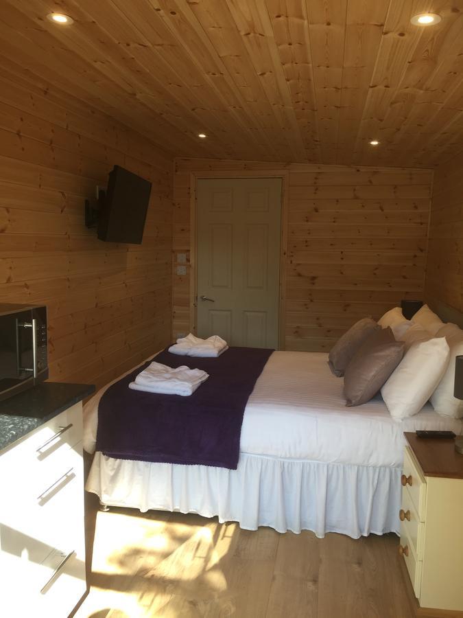 Romantic Getaway Luxury Wooden Cabin With Private Hot Tub And Bbq Aberystwyth Esterno foto